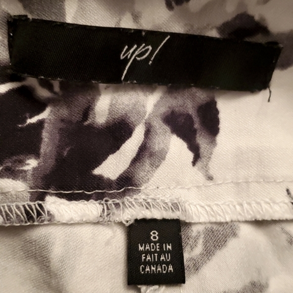 UP Black WhiteTechno Basic Slim Leg Ankle Pant - Picture 8 of 9